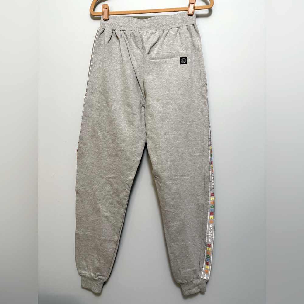 Shooters Gray Joggers with Colorful Side Stripes - Picture 2 of 3